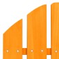 vidaXL Silla jardín Adirondack con otomana madera maciza abeto naranja vidaXL Silla jardín Adirondack con otomana madera maciza abeto naranja