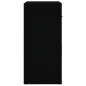 vidaXL Aparador de madera contrachapada negro 80x33x70 cm vidaXL Aparador de madera contrachapada negro 80x33x70 cm