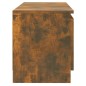 vidaXL Mueble de TV con luces LED roble ahumado 120x30x35,5 cm vidaXL Mueble de TV con luces LED roble ahumado 120x30x35,5 cm