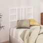 vidaXL Cabecero de cama madera maciza de pino blanco 96x4x100 cm vidaXL Cabecero de cama madera maciza de pino blanco 96x4x100 cm