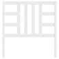 vidaXL Cabecero de cama madera maciza de pino blanco 96x4x100 cm vidaXL Cabecero de cama madera maciza de pino blanco 96x4x100 cm