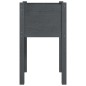 vidaXL Jardineras 2 unidades madera maciza de pino gris 40x40x70 cm vidaXL Jardineras 2 unidades madera maciza de pino gris 40x40x70 cm