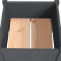 vidaXL Jardineras 2 unidades madera maciza de pino gris 40x40x70 cm vidaXL Jardineras 2 unidades madera maciza de pino gris 40x40x70 cm