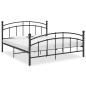 vidaXL Estructura de cama de metal negra 140x200 cm