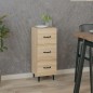vidaXL Aparador madera contrachapada color roble Sonoma 34,5x34x90 cm vidaXL Aparador madera contrachapada color roble Sonoma 34,5x34x90 cm