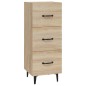 vidaXL Aparador madera contrachapada color roble Sonoma 34,5x34x90 cm vidaXL Aparador madera contrachapada color roble Sonoma 34,5x34x90 cm