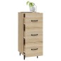 vidaXL Aparador madera contrachapada color roble Sonoma 34,5x34x90 cm vidaXL Aparador madera contrachapada color roble Sonoma 34,5x34x90 cm