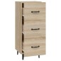 vidaXL Aparador madera contrachapada color roble Sonoma 34,5x34x90 cm vidaXL Aparador madera contrachapada color roble Sonoma 34,5x34x90 cm