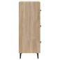 vidaXL Aparador madera contrachapada color roble Sonoma 34,5x34x90 cm vidaXL Aparador madera contrachapada color roble Sonoma 34,5x34x90 cm