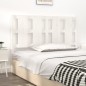 vidaXL Cabecero de cama madera maciza de pino blanco 145,5x4x100 cm vidaXL Cabecero de cama madera maciza de pino blanco 145,5x4x100 cm