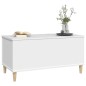 vidaXL Mesa de centro madera contrachapada blanco 90x44,5x45 cm vidaXL Mesa de centro madera contrachapada blanco 90x44,5x45 cm