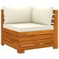 vidaXL Muebles de jardín 7 piezas con cojines madera maciza de acacia vidaXL Muebles de jardín 7 piezas con cojines madera maciza de acacia