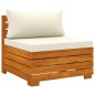 vidaXL Muebles de jardín 7 piezas con cojines madera maciza de acacia vidaXL Muebles de jardín 7 piezas con cojines madera maciza de acacia