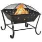 vidaXL Brasero con atizador acero XXL 62 cm vidaXL Brasero con atizador acero XXL 62 cm