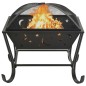 vidaXL Brasero con atizador acero XXL 62 cm vidaXL Brasero con atizador acero XXL 62 cm