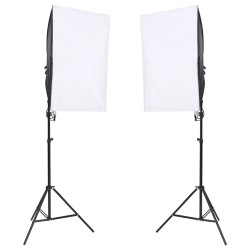 vidaXL Lámparas de estudio profesional 2 unidades 40x60 cm