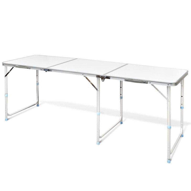 Mesita plegable de aluminio camping 180 x 60 cm Mesita plegable de aluminio camping 180 x 60 cm