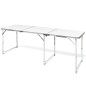 Mesita plegable de aluminio camping 180 x 60 cm Mesita plegable de aluminio camping 180 x 60 cm