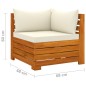 vidaXL Muebles de jardín 7 piezas con cojines madera maciza de acacia vidaXL Muebles de jardín 7 piezas con cojines madera maciza de acacia