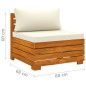 vidaXL Muebles de jardín 7 piezas con cojines madera maciza de acacia vidaXL Muebles de jardín 7 piezas con cojines madera maciza de acacia