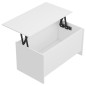 vidaXL Mesa de centro madera contrachapada blanco 102x55,5x52,5 cm vidaXL Mesa de centro madera contrachapada blanco 102x55,5x52,5 cm