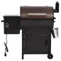 vidaXL Barbacoa de pellets con chimenea hierro negro 104 cm vidaXL Barbacoa de pellets con chimenea hierro negro 104 cm