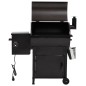vidaXL Barbacoa de pellets con chimenea hierro negro 104 cm vidaXL Barbacoa de pellets con chimenea hierro negro 104 cm