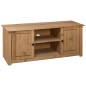 vidaXL Mueble para TV de madera maciza pino estilo Panamá 120x40x50 cm