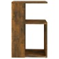 vidaXL Mesa auxiliar madera contrachapada roble ahumado 36x30x56 cm