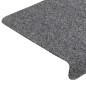 vidaXL Alfombrillas de escalera 10 unidades gris claro 65x21x4 cm vidaXL Alfombrillas de escalera 10 unidades gris claro 65x21x4 cm