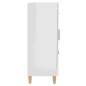 vidaXL Aparador de madera contrachapada blanco brillante 69,5x34x90 cm vidaXL Aparador de madera contrachapada blanco brillante 69,5x34x90 cm