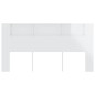 vidaXL Mueble cabecero blanco brillante 200x18,5x104,5 cm vidaXL Mueble cabecero blanco brillante 200x18,5x104,5 cm