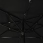 vidaXL Sombrilla de 3 niveles con poste de aluminio negra 2,5x2,5 m vidaXL Sombrilla de 3 niveles con poste de aluminio negra 2,5x2,5 m