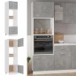 vidaXL Armario de microondas contrachapada gris hormigón 60x57x207 cm vidaXL Armario de microondas contrachapada gris hormigón 60x57x207 cm