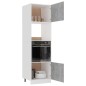 vidaXL Armario de microondas contrachapada gris hormigón 60x57x207 cm vidaXL Armario de microondas contrachapada gris hormigón 60x57x207 cm