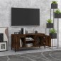vidaXL Mueble para TV con patas de metal roble ahumado 103,5x35x50 cm vidaXL Mueble para TV con patas de metal roble ahumado 103,5x35x50 cm