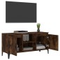vidaXL Mueble para TV con patas de metal roble ahumado 103,5x35x50 cm vidaXL Mueble para TV con patas de metal roble ahumado 103,5x35x50 cm