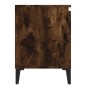 vidaXL Mueble para TV con patas de metal roble ahumado 103,5x35x50 cm vidaXL Mueble para TV con patas de metal roble ahumado 103,5x35x50 cm