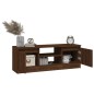 vidaXL Mueble de TV con puerta roble marrón 102x30x36 cm vidaXL Mueble de TV con puerta roble marrón 102x30x36 cm