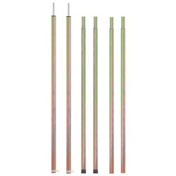 vidaXL Postes telescópicos tienda campaña acero 2 uds 170-255 cm 