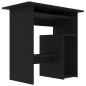 vidaXL Escritorio de madera contrachapada negro 80x45x74 cm vidaXL Escritorio de madera contrachapada negro 80x45x74 cm