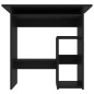 vidaXL Escritorio de madera contrachapada negro 80x45x74 cm vidaXL Escritorio de madera contrachapada negro 80x45x74 cm