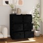 vidaXL Aparador 2 uds madera maciza de pino negro 32x34x75 cm vidaXL Aparador 2 uds madera maciza de pino negro 32x34x75 cm