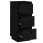 vidaXL Aparador 2 uds madera maciza de pino negro 32x34x75 cm vidaXL Aparador 2 uds madera maciza de pino negro 32x34x75 cm