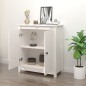 vidaXL Aparador de madera maciza de pino blanco 70x35x80 cm vidaXL Aparador de madera maciza de pino blanco 70x35x80 cm