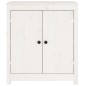 vidaXL Aparador de madera maciza de pino blanco 70x35x80 cm vidaXL Aparador de madera maciza de pino blanco 70x35x80 cm