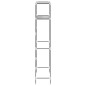 vidaXL Estantería de 2 niveles sobre lavadora hierro gris 69x28x143 cm vidaXL Estantería de 2 niveles sobre lavadora hierro gris 69x28x143 cm