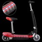 vidaXL Patinete eléctrico con asiento y LED rojo 120 W vidaXL Patinete eléctrico con asiento y LED rojo 120 W