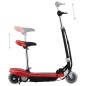 vidaXL Patinete eléctrico con asiento y LED rojo 120 W vidaXL Patinete eléctrico con asiento y LED rojo 120 W