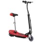 vidaXL Patinete eléctrico con asiento y LED rojo 120 W vidaXL Patinete eléctrico con asiento y LED rojo 120 W
